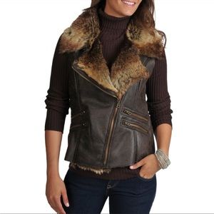 NWOT Members Only Women's Natalie  Moto Vest Sz. Small